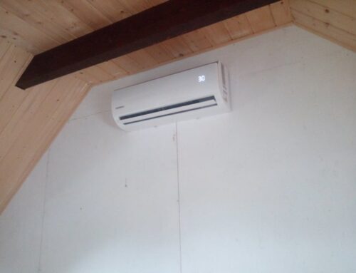 Dwa klimatyzatory KAISAI  zamontowane w domu w Polanach.